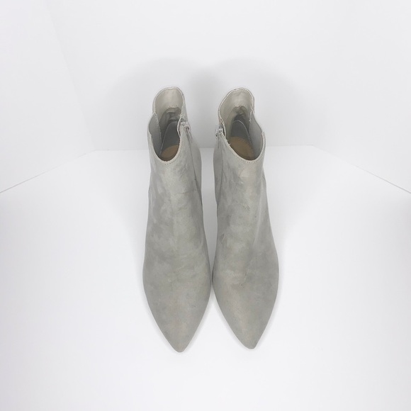 EXPRESS Gray Gore Pointed Toe Booties 9 NWT - Picture 3 of 7